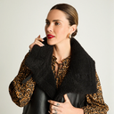 CHAQUETA SIN MANGA BONDED NEGRO