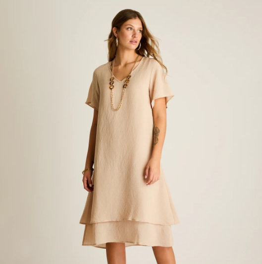 VESTIDO MIDI CON COLLAR 907534