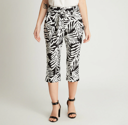 CAPRI ESTAMPADO CON LAZO Y BOLSILLOS