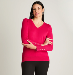 SWEATER ESCOTE EN V