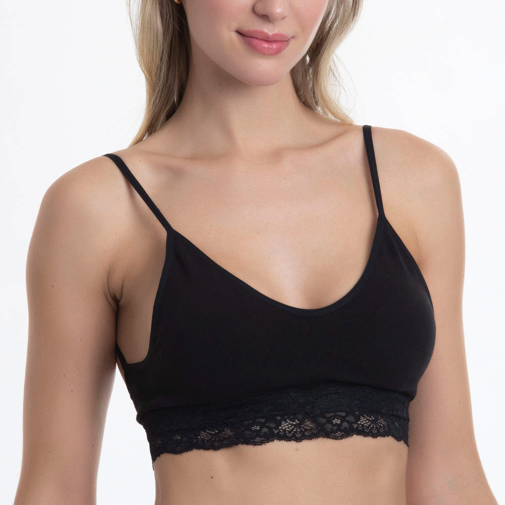 TOP SEAMLESS &amp; ENCAJE