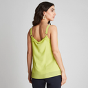 BLUSA CON ENCAJE Y TELA FANTASIA