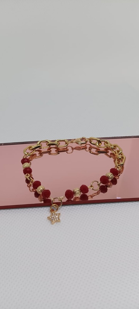 PULSERA BAÑO DE ORO P-22