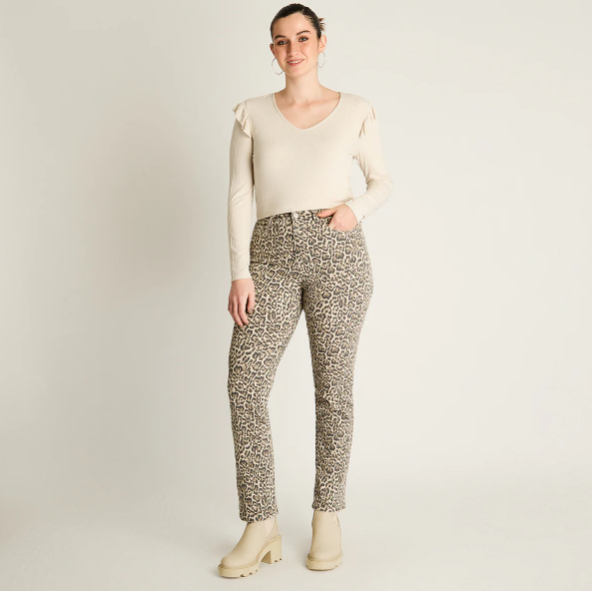 JEANS ANIMAL PRINT BEIGE 737617