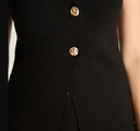CARDIGAN NEGRO SIN MANGA