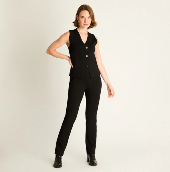 CARDIGAN NEGRO SIN MANGA