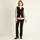 CARDIGAN NEGRO SIN MANGA