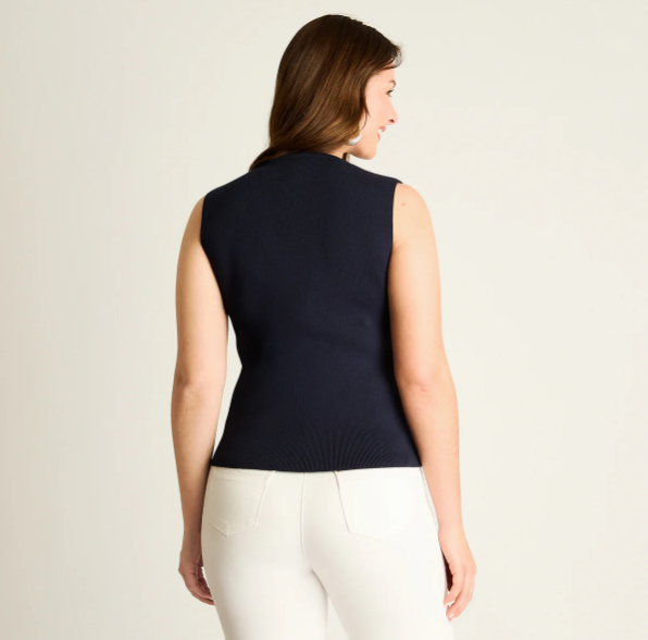 CARDIGAN AZUL SIN MANGA 807504