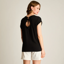 POLERA NEGRA MANGA CORTA