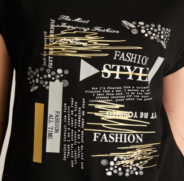 POLERA NEGRA MANGA CORTA