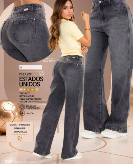 JEANS PALAZZO ESTADOS UNIDOS