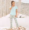 PIJAMA DAMA MENTA 28101