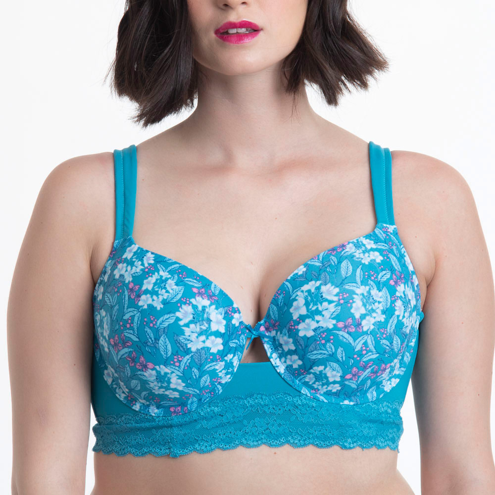 BRALETTE ENCAJE &amp; MICROFIBRA