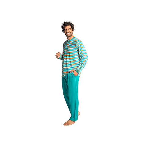 PIJAMA LARGO ALGODON HOMBRE