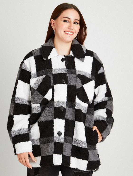 CHAQUETA SHERPA NEGRA