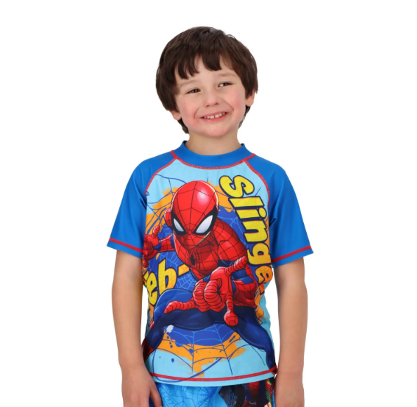 POLERA DE BAÑO SPIDERMAN