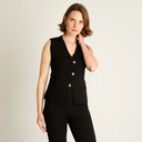 CARDIGAN NEGRO SIN MANGA 807504
