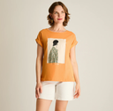 POLERA NARANJA MANGA CORTA